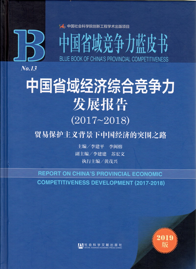 骚逼操死你爽中国省域经济综合竞争力发展报告（2017-2018）